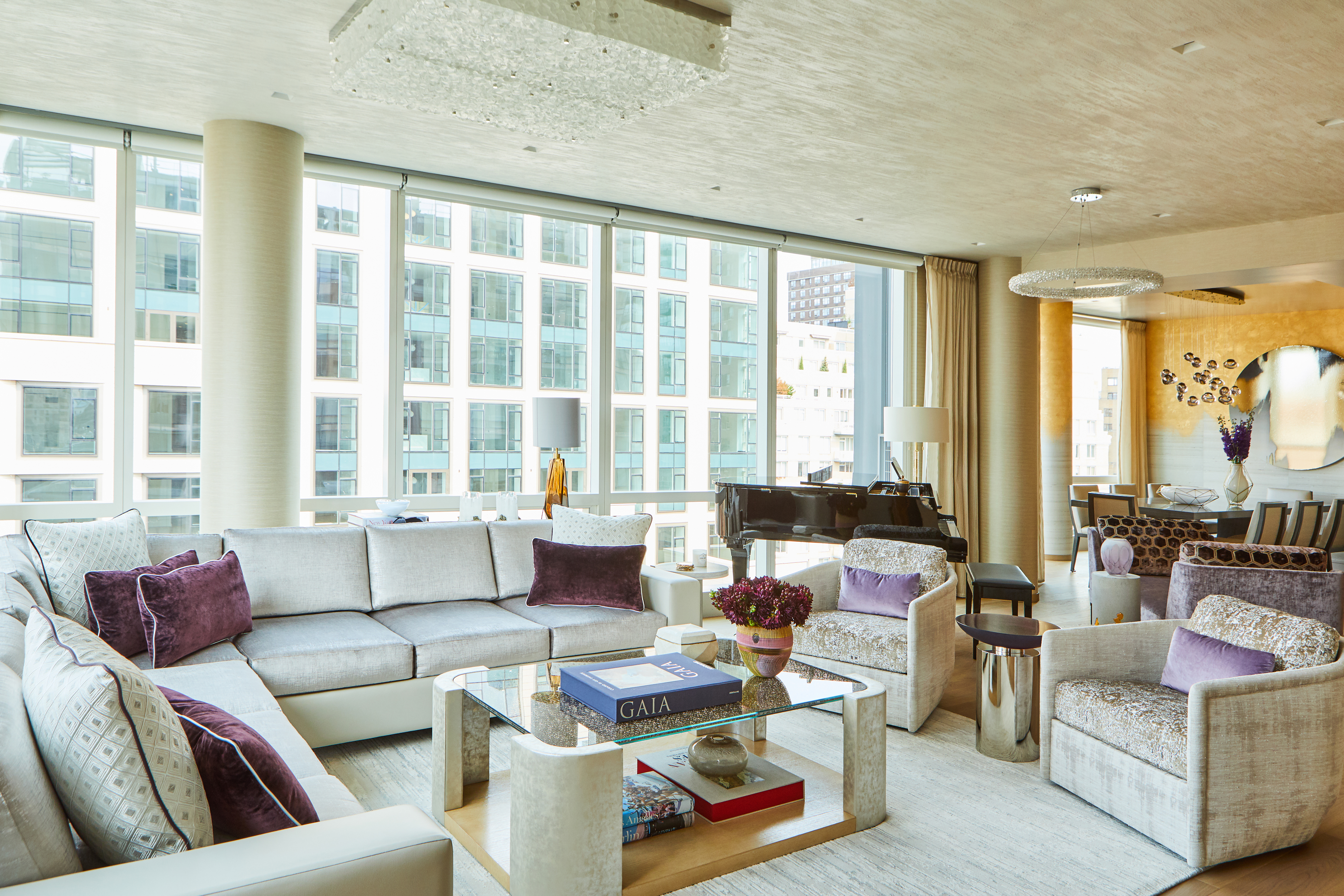 Living room lighting off